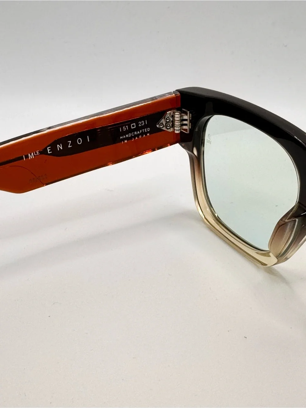 JMM Enzo Retro Square Gradient Brown-to-Amber Sunglasses - Picture 4 of 8